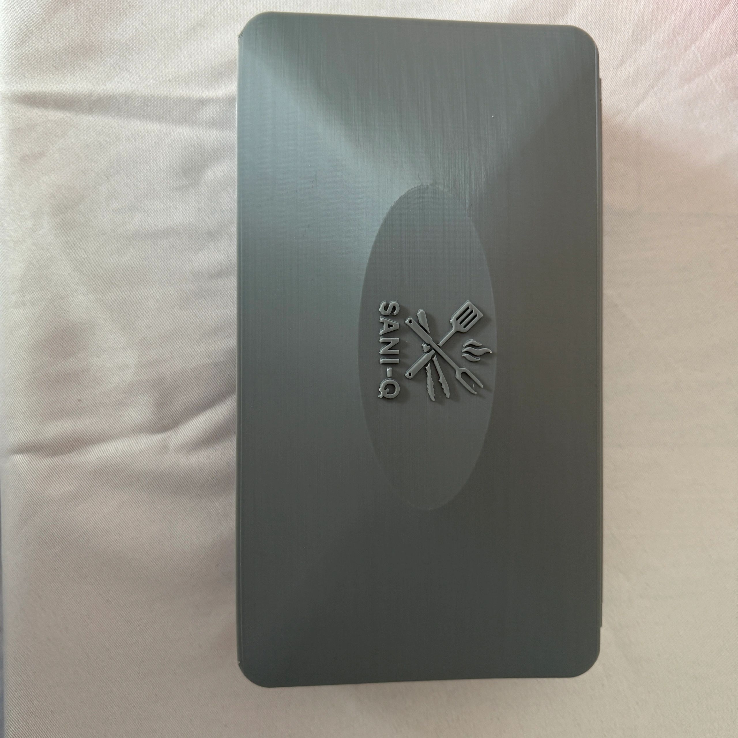 1st real drawing of concept — dark gray product packaging box